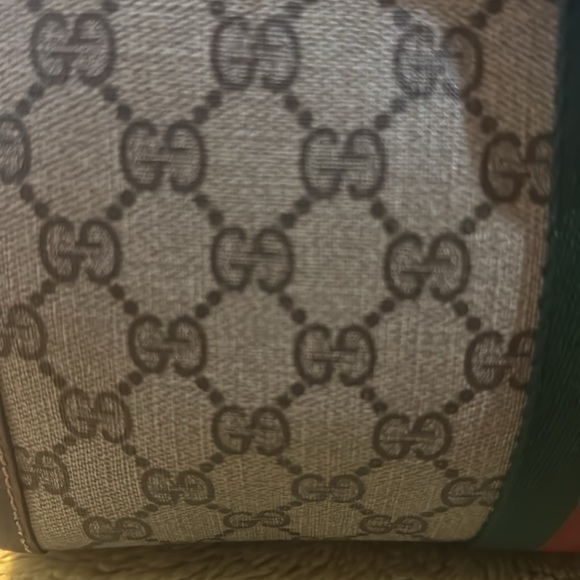 Gucci Ophidia Cherry Clutch-EUC Velcro Closure Added D Rings & Unbranded Strap - Picture 5 of 15